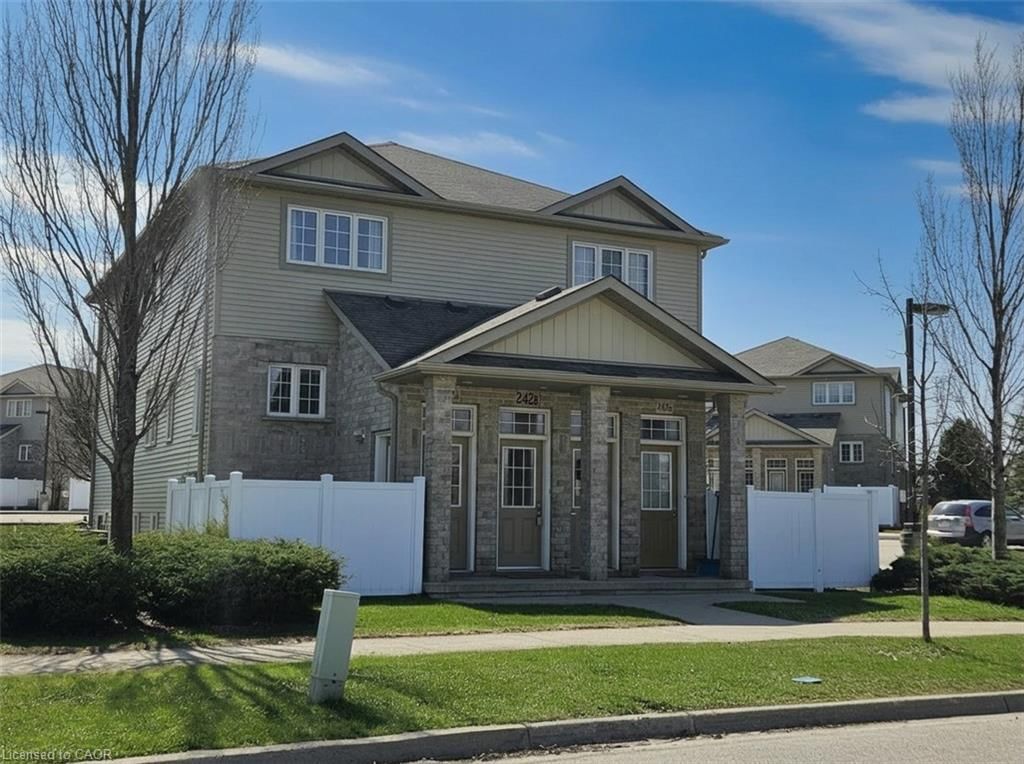 Row/Townhouse for sale at B-242 Westmeadow Drive, Kitchener, ON, N2N 0A1 - Beechwood Forest/Highland W. - MLS: 40807912