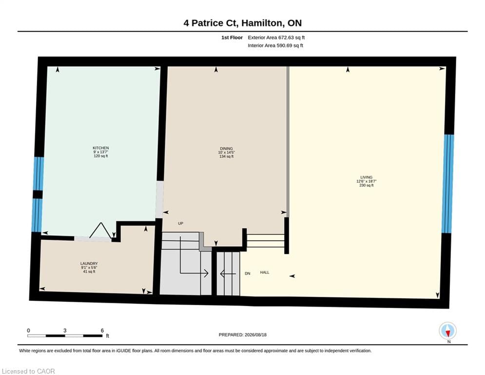Row/Townhouse for sale at 4 Patrice Court, Dundas, ON, L9H 5P5 - Governor - MLS: 40856488
