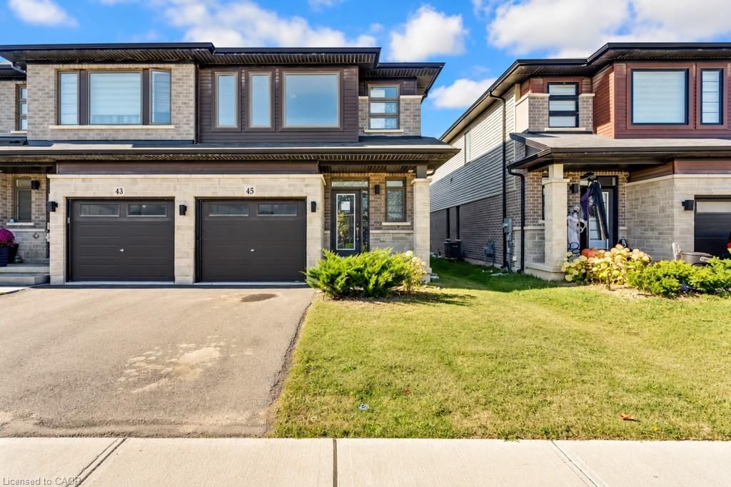 Row/Townhouse for sale at 45 June Callwood Way, Brantford, ON, N3T 0V1 - Pleasant Ridge - MLS: 40869647