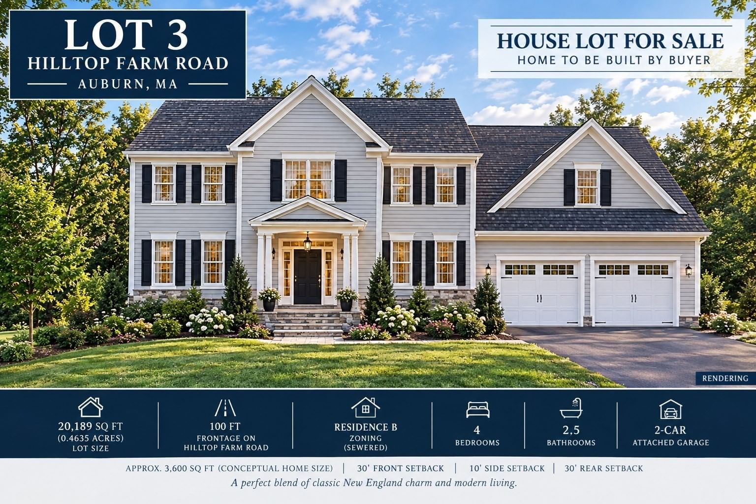 Lot 3 Hilltop Farm Road, Auburn, MA 01501