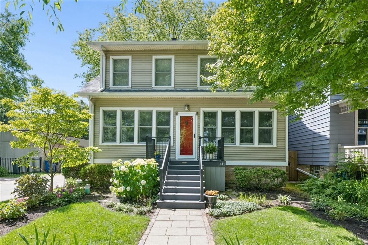 1412 Leonard Place, Evanston, IL 60201 — exterior view