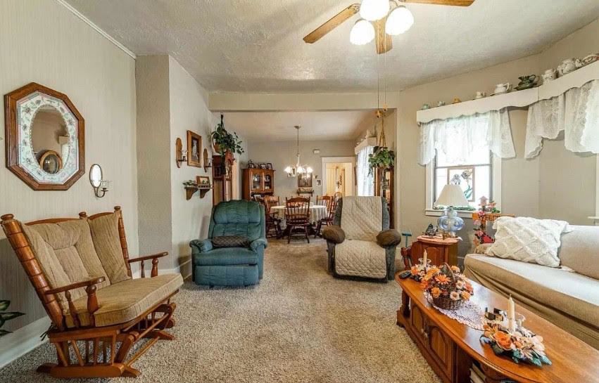 905 DECATUR Street, Lincoln, IL 62656 — living view