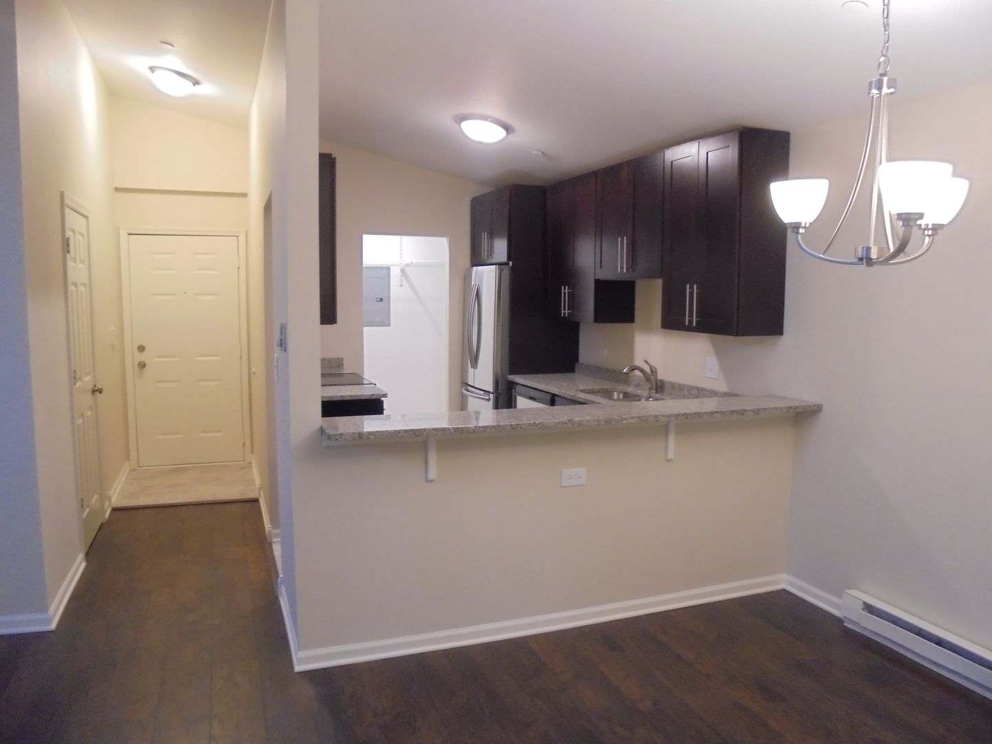 1334 Cunat Court #2B, Lake In The Hills, IL 60156 — kitchen view