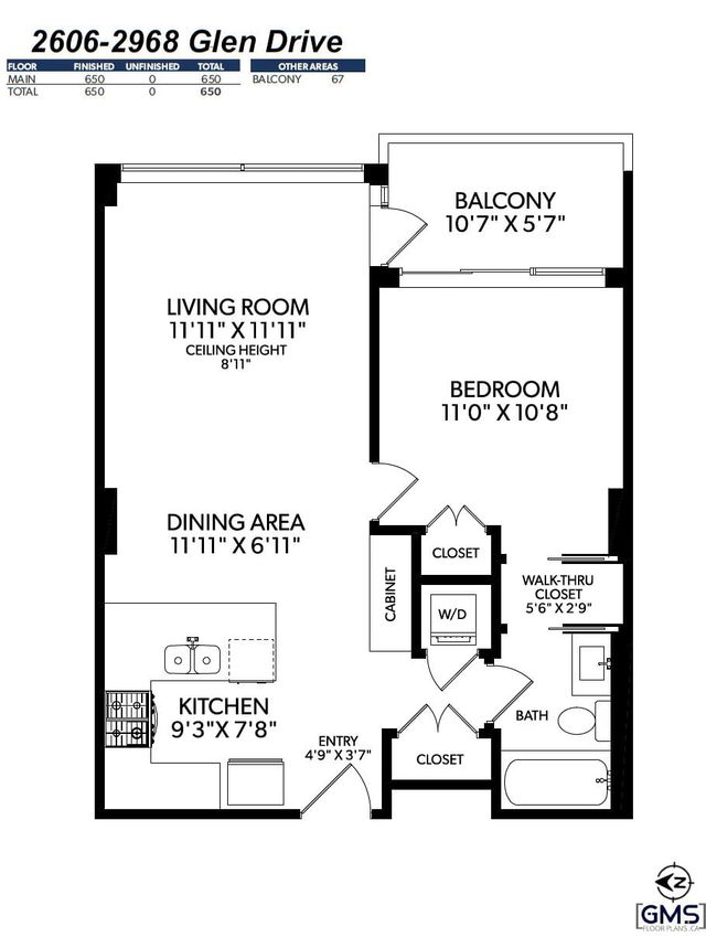 2606 - 2968 Glen Drive