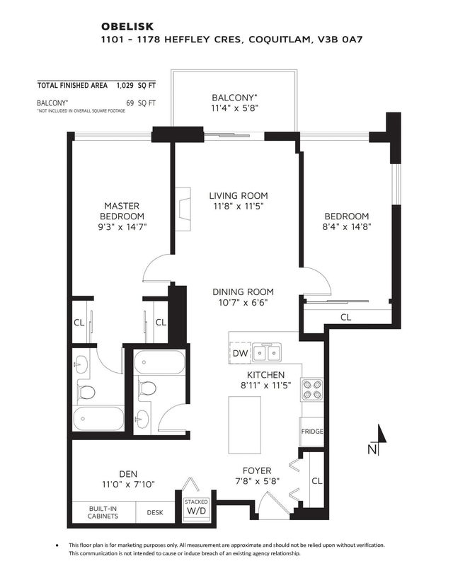 1101 - 1178 Heffley Crescent