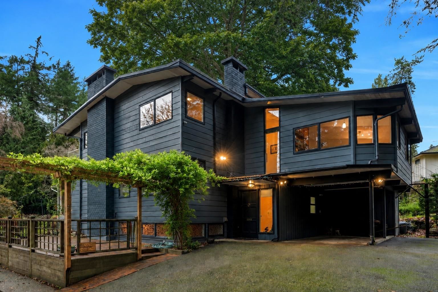 3 bedroom Single Family Residence exterior view at 4890 The Dale , Olde Caulfeild - 3430 sq ft property built in 1961