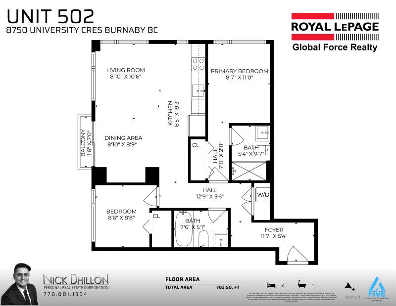 502 - 8750 University Crescent