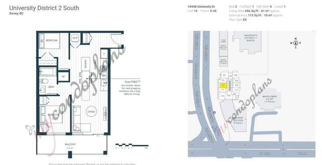 1712 - 10448 University Drive