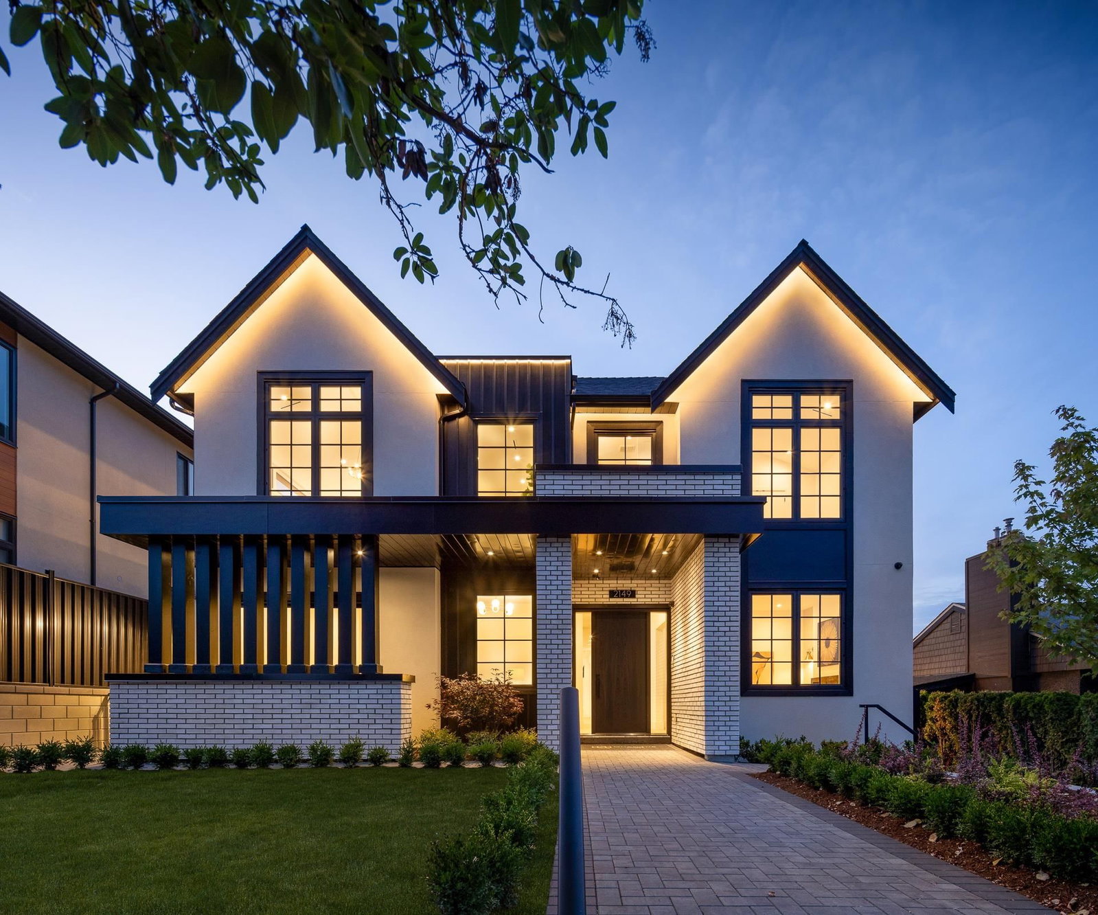 7 bedroom Single Family Residence exterior view at 2149 Palliser Avenue, Central Coquitlam - 5718 sq ft property built in 2026