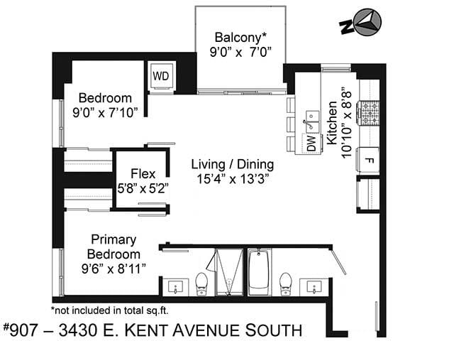 907 - 3430 Kent Avenue South E