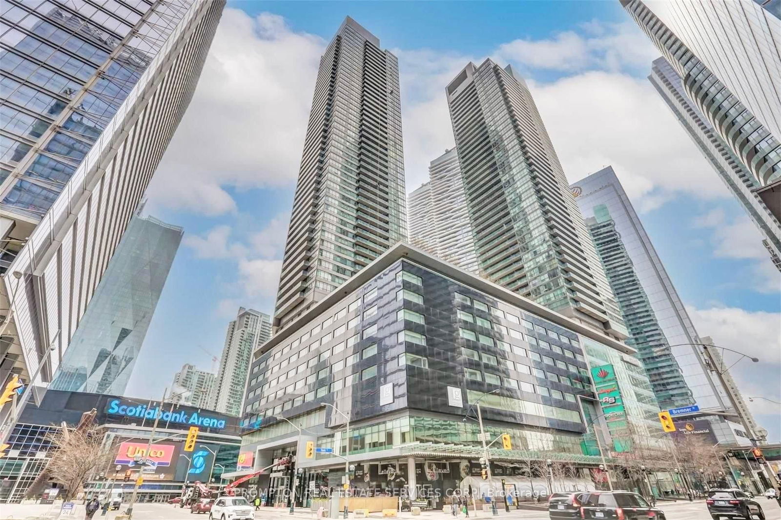 Spectacular 2-Bedroom, 2-Bathroom condo with parking  and locker located in the sought after Maple Leaf Square Condos - situated in the heart of downtown and just steps to the waterfront! This bright and sun-filled unit features 9-ft ceilings, a well-designed split-bedroom floorplan, and a spacious kitchen with S/S appliances and a centre island. Enjoy incredible southeast views of the city from your wraparound windows in the living room and from 2 balconies. Primary bedroom offers a 5-piece ensuite with a shower and a bathtub and both bedrooms have their own private balcony. Enjoy access to world class amenities: Business Centre Rooms, Fitness Centre, Indoor Pool, Sauna, Outdoor Pool, Rooftop Garden, Party Room, Guest Suites, and more!. This location can't be beat! Convenient underground access and steps to Longos, Union Station (TTC, Go Transit, VIA, Up Express), Scotiabank Arena, and Financial District/PATH. Minutes to a variety of restaurants, coffee shops, supermarkets, Love Park, Rogers Centre, Harbourfront Centre, and the Waterfront. Short walk to The Well and St. Lawrence Market. Easy access to highways and YTZ Airport. Move in immediately!