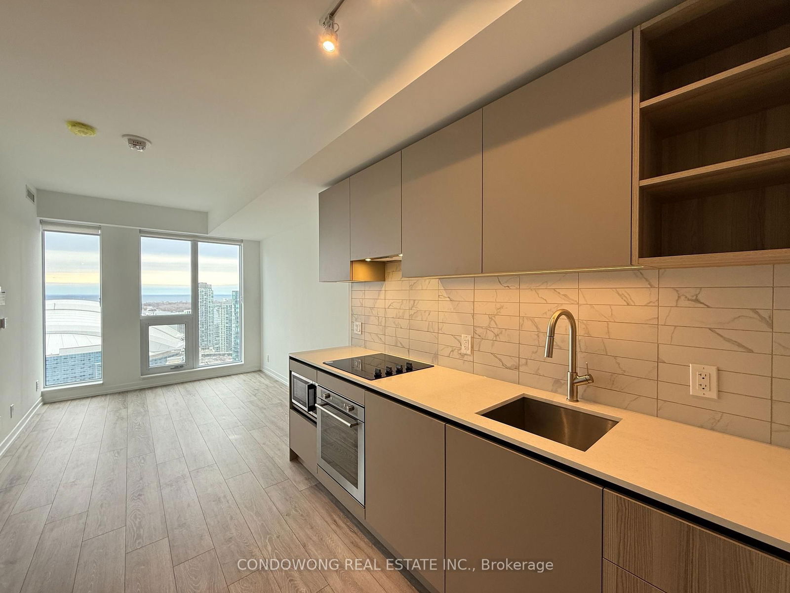 Spacious 1 Bedroom + Den Suite with Balcony! Den has Sliding Door to turn into 2nd Bedroom! Luxurious UrbanLiving in the Heart of King W! Great Layout! Walking Distance to Rogers Centre, CN Tower, Union Station & More! Building Amenities Include 24 HrConcierge/Security, Guest Suites, Gym, Rooftop Deck/Garden, etc.