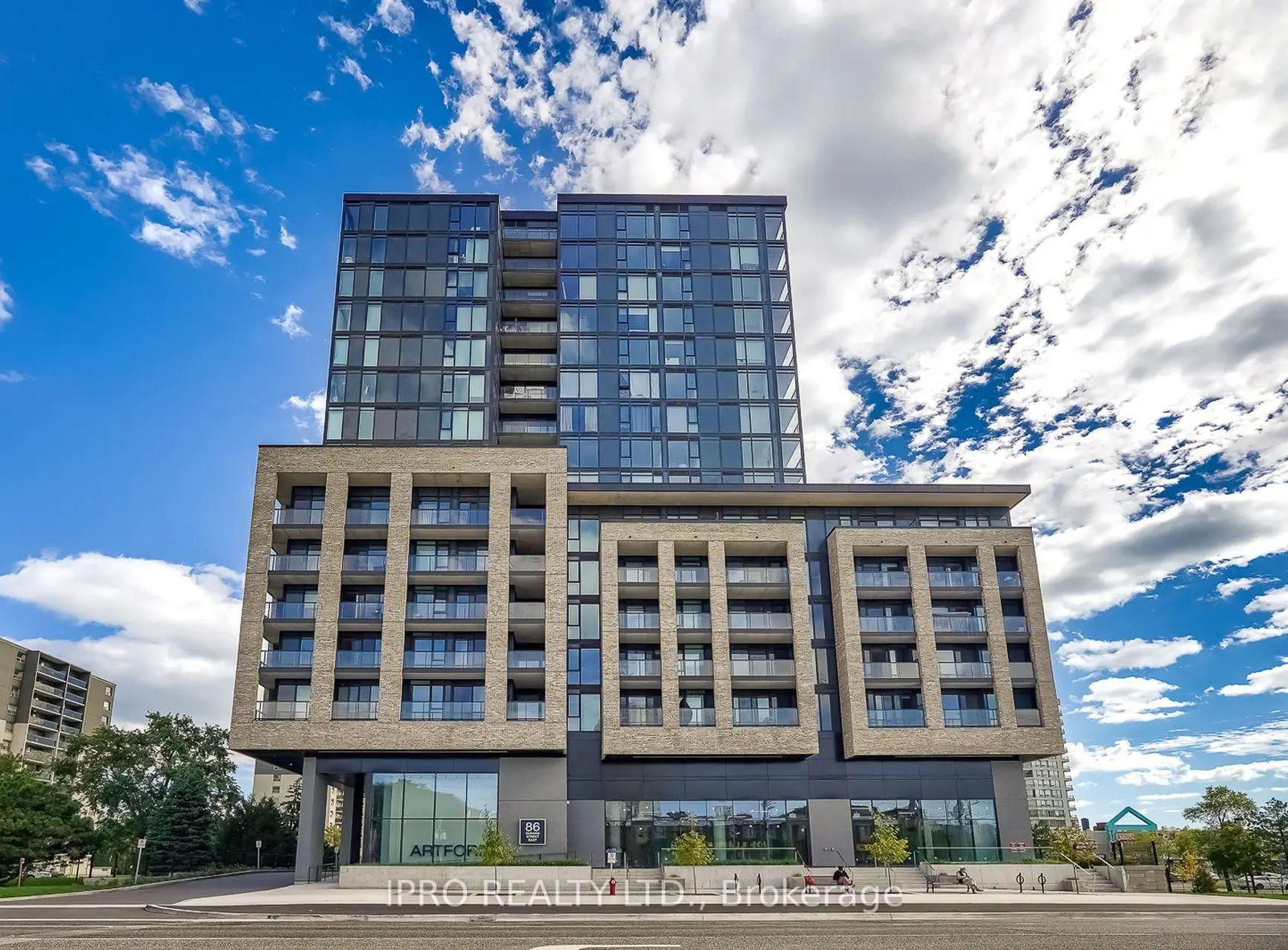 Located at 86 Dundas St E, Mississauga, Artform is an emblem of style, design, and poise, embodying a graceful denial of conformity while leading the citys revitalization south of Square One. This 17-storey architectural masterpiece seamlessly blends brick, metal, stone, and glass, creating a bold statement of art and design. Brand new Unit 301 offers a one-bedroom + den layout with a spacious open-concept kitchen, dining, and living area leading to a private balcony. The master bedroom is well-sized with ample natural light, while the versatile den is perfect for a home office or guest space. High-end finishes, modern appliances, and in-suite laundry (W/D) ensure both luxury and convenience. The building features a beautifully designed outdoor terrace on the podium level, contemporary amenities, and a prime location providing easy access to transit, shopping, and entertainment. A fantastic opportunity to be part of Mississaugas artistic and architectural revival!